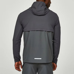 Chaqueta Cortavientos Personalizada con Logotipo para Hombre, Chaqueta Deportiva de Talla Grande para Exteriores, Chaqueta Cortavientos Impermeable de Nailon - Product Image 3