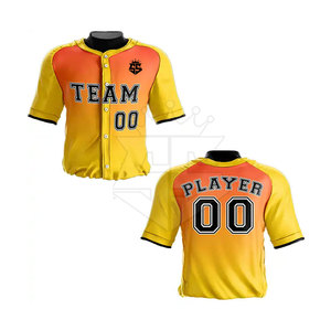 Bajo MOQ Ropa deportiva Uniforme de béisbol cómodo Tamaño personalizado Ropa juvenil Uniforme de béisbol - Product Image 3