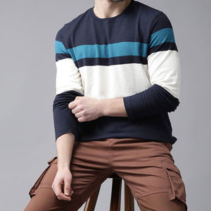 Camisetas Casuales para Hombre en Oferta, 100% Algodón, Talla Grande, Manga Raglán, Manga Larga, Transpirables, Diseño Sólido, Secado Rápido - Product Image 5