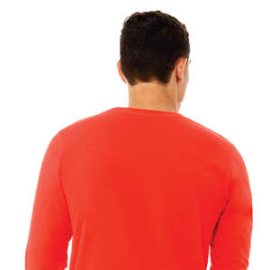 Airlume เสื้อยืดแขนยาว100% ชิ้น,เสื้อลูกเรือปั่นคอตตอน32ดอกป๊อปปี้คลาสสิค4.2ออนซ์ - Product Image 6