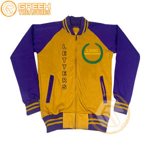 Veste universitaire brodée en molleton de coton oméga personnalisée fraternité vêtements grecs respirants de haute qualité vestes pour hommes Psi - Product Image 6