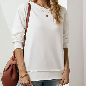 Sweat-shirt surdimensionné respirant pour femmes Pull à épaules tombantes Tenue d'automne parfaite Sweat-shirt décontracté - Product Image 6