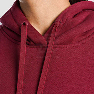 Sweats à capuche décontractés d'hiver légers en coton/polyester pour femmes avec logo personnalisé-Service OEM de haute qualité - Product Image 4