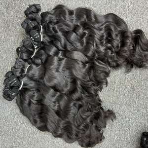 Cabello de trama de onda Natural de lujo de la mejor calidad 100% cabello humano Super doble dibujado cabello camboyano Remy virgen - Product Image 3