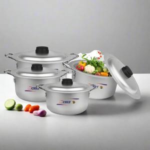 4 pièces ensemble de casseroles traditionnelles en aluminium écologique 20cm 26cm Silvano Design classique ustensiles de cuisine en métal pour cuisinière à gaz nouveau - Product Image 2