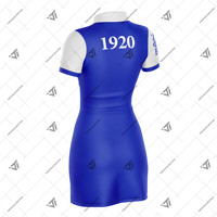 Yunan Zeta Phi Beta Sorority giyim hazır gemi organik pamuk resmi uzun Polo elbise üst yunan Paraphernalia spor elbise
