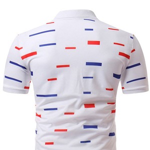 Chemises polo pour hommes de haute qualité à manches courtes, mode estivale, imprimées par sublimation, 100% coton - Product Image 6