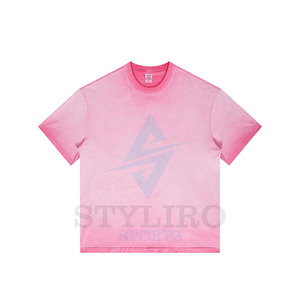 เสื้อยืดผ้าฝ้าย100% สำหรับทุกเพศเสื้อยืดวินเทจโอเวอร์ไซส์ระบายอากาศได้โลโก้ออกแบบได้ตามต้องการ - Product Image 3