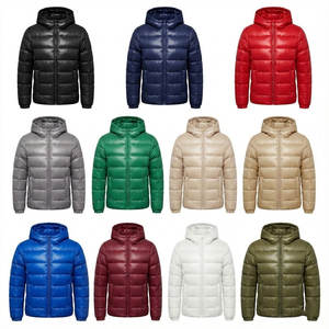 Nouvelle saison, veste matelassée brillante pour homme, imperméable, en duvet d'oie, manteau d'hiver à capuche, vêtement d'extérieur matelassé, fabrication directe, OEM - Product Image 6