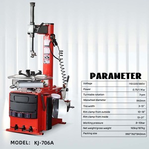 KJ-706A - Equipo Automático para Cambio de Neumáticos y Equilibrado de Ruedas |   110V/220V/380V |   Garantía de 12 meses |   Neumáticos para Automóviles, Camiones, Motocicletas, Vehículos Todoterreno y SUV - Product Image 3