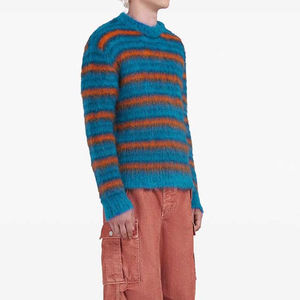 Suéter de mohair para hombre de material suave, servicio OEM, nuevo diseño de calidad superior, diseño personalizado, suéteres de mohair para hombre de tendencia - Product Image 3