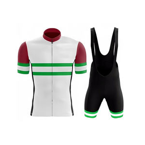 Uniforme de bicicleta de carretera transpirable de alta calidad para hombres, conjunto de Jersey de Ciclismo de manga corta, Kit de pantalones cortos, venta de fábrica, servicio OEM disponible - Product Image 5