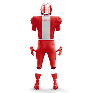 Ensemble maillot et short de football américain à sublimation personnalisée en gros uniformes d'équipe respirants pour clubs, écoles et tournois - Product Image 3