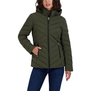 Best Quality Material <b>Women</b> Puffer Jacket Breathable Quality As Custom Demand for Outdoor Wear Jackets with Your Custom logo - Product Image 5