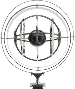 El objeto de decoración Armillary o Armillary Sphere es un elemento decorativo que consiste en un marco esférico de anillos que representan - Product Image 1