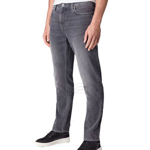 Nuevos Jeans Rectos de Mezclilla con Revestimiento Personalizado para Hombre, Estilo Urbano, 100% Algodón, Primavera-Otoño, Cierre de Cremallera Media, Bolsillos Modernos - Product Image 6
