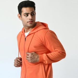 Sudaderas con capucha de algodón con cremallera de tamaño personalizado para hombre, ropa deportiva a prueba de viento con estampado personalizado, estilo Hip Hop, sudadera francesa de invierno - Product Image 3