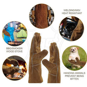 ถุงมือเชื่อมหนังแฟชั่นใหม่ ราคาดี รับผลิตตามสั่ง ขายส่ง ถุงมือเชื่อมมืออาชีพ - Product Image 6