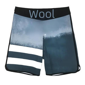 Summer New Fashion Trend <b>Mens</b> Beach <b>Shorts</b> <b>Bermuda</b> Phantom Quick Dry Swimwear Solid Spandex/Polyester Drawstring Closure Diving - Product Image 1