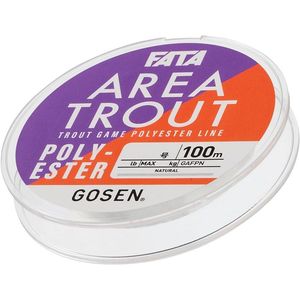 สายเบ็ดตกปลาโพลีเอสเตอร์ GOSEN FATA Area Trout 100 ม. (รุ่น: 0.25/0.3/0.35/0.4) - Product Image 1