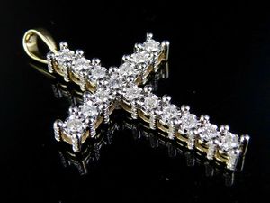Estilo de moda Iced Out Moissanite Diamond 925 Silver Cross Pendant con joyería de Hip Hop para hombres Party Wear - Product Image 2