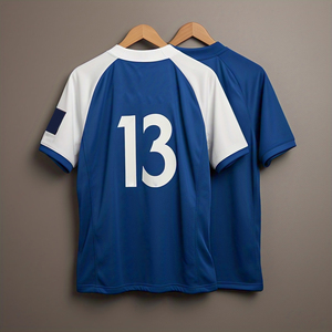 Camiseta de fútbol unisex de manga corta con cuello en V, ropa de entrenamiento de fútbol de color sólido - Product Image 6