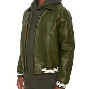 Chaqueta de Hombre Personalizada ODM con Bordado Chenille, Chaqueta Varsity de Invierno de Alta Calidad, Lana Ecológica y Transpirable - Product Image 6