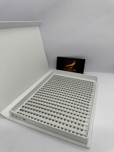 12D XL Tray Handmade Premade Volume Lashes <b>Synthetic</b> <b>Hair</b> Pointy Base Loose Natural Long VIETKINGLASH Eyelash Extensions - Product Image 2