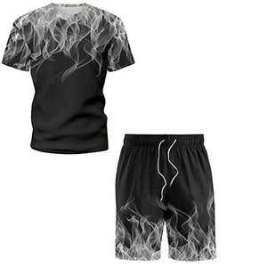Conjunto de pantalón corto personalizado para hombre, conjunto de dos piezas, alta calidad, sublimación, nuevo diseño, para correr, verano, venta al por mayor - Product Image 1