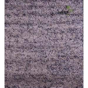 Tapis shaggy indien noué à la main, unique en son genre, 7'6 x 5'3 - Product Image 1