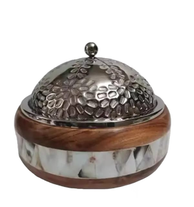 Calentador de alimentos para interiores y exteriores de madreperla, olla caliente, madera y fregona, funciona con tapa martillada, calentador de alimentos, cazuela de Metal - Product Image 6