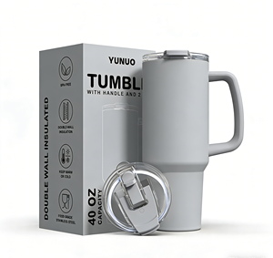 40oz נמכר חם כפול דופן נירוסטה מודרני סִגְנוֹן כוס מבודד כוס קפה לנסיעות עם מכסה וידית - Product Image 1