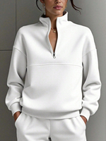 Sweat-shirts décontractés doublés pour femmes, personnalisables avec logo frontal, respirants et anti-rétrécissement – Couleurs et tailles sur mesure, service OEM