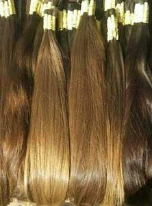 Cabello humano Remy indio blanco Super máquina de doble estiramiento accesorio de tejido de doble trama todos los colores teñibles - Product Image 4