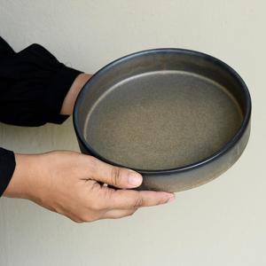 Cuenco de cerámica pulida para servir, cerámica hecha a mano, regalo de fiesta ecológico, artesanía mundial Impex - Product Image 1