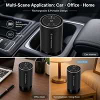 Diffuseur intelligent pour voiture, 3 modes de parfum, lumière puissante, double commandes tactiles, brume ultrasonique nano pour la maison et l'auto