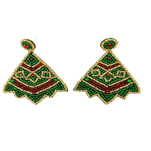 เครื่องประดับ Boho ขายส่งขายส่งลูกปัดปักมือพู่สีดำต่างหูลูกปัดต่างหูสำหรับผู้หญิงและเด็กผู้หญิงโดยแฟชั่น glowin - Product Image 4