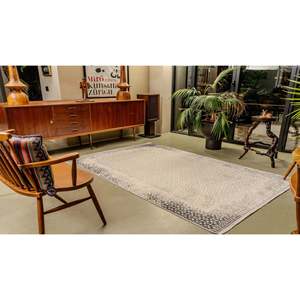 Tapis moderne multicolore Netline PR006 Perre, 60% viscose, 40% acrylique, pour chambre à coucher, bureau et chambre d'enfant, tapis Home Depot - Product Image 1