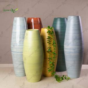 Jarrón de Mesa Art Deco Enrollado de Bambú Hecho a Mano y Personalizable, Ecológico, Duradero y Decorativo, Thanh Nam Arts JSC - Product Image 6