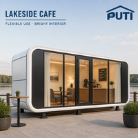 Maison préfabriquée moderne Apple Pod House de 20 pieds avec vue sur le ciel, idéale pour le tourisme astronomique et les escapades romantiques de week-end