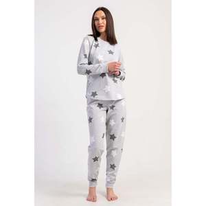 KADIN 2IPLIK XXL O YAKA UZUN KOL ETEGI OVAL MANSETLI PIJAMA TAKIM - สีชมพู - สีชมพู - Product Image 3
