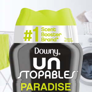 Downy Unstopables In-Wash Scent Booster Laundry Beads, Paradise Scent, 24 oz - Product Image 2