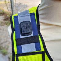 Chaleco de Seguridad Reflectante de Alta Visibilidad, Secado Rápido/Antiarrugas/Resistente a la Decoloración/Transpirable, con Cierre Frontal y Bolsillos Multifuncionales