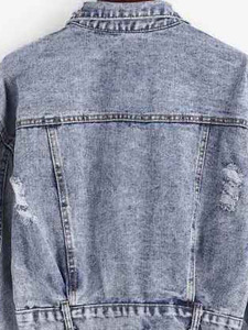 Ventes en gros de vestes en jean pour femmes, dernier design, manches longues, bouton unique, jeans de cow-boy, tissu en coton, vente chaude, vestes vierges - Product Image 6