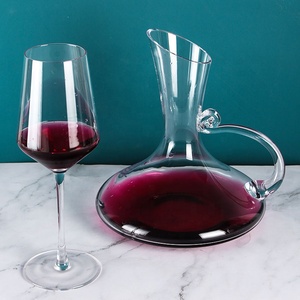 Sunyo 1300ml Carafe à <span class=keywords><strong>vin</strong></span> en verre cristal sans plomb avec poignée Verrerie <span class=keywords><strong>de</strong></span> luxe stockée pour la dégustation <span class=keywords><strong>de</strong></span> <span class=keywords><strong>vin</strong></span> Décantation <span class=keywords><strong>de</strong></span> <span class=keywords><strong>vin</strong></span> - Product Image 6