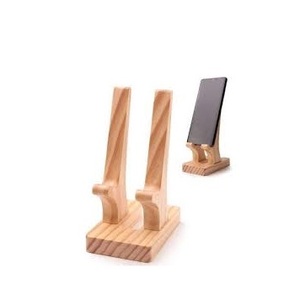 Vente à Chaud Support Mobile en Bois Fait Main en Bois de Pin Style Élégant Support Mobile en Bois - Product Image 1
