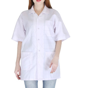 Service OEM, qualité supérieure, blouse de laboratoire unisexe 100% coton, dernier design, uniformes d'hôpital, logo personnalisé, faible MOQ - Product Image 1