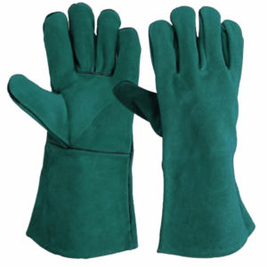 Guantes DE SEGURIDAD DE CUERO dividido de piel de vaca de calidad superior Abrasión de alto rendimiento Resistente al calor para la construcción Guante contra incendios - Product Image 4