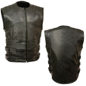 Gilet en cuir pour homme de qualité supérieure, marque privée, vente en gros, gilet en cuir pour homme, gilet en cuir pour homme sur mesure - Product Image 3