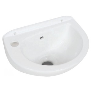 Artículos sanitarios para baño, piedra sinterizada, lavabo colgado en la pared blanca, fregadero de lavado a mano diseñado - Product Image 1